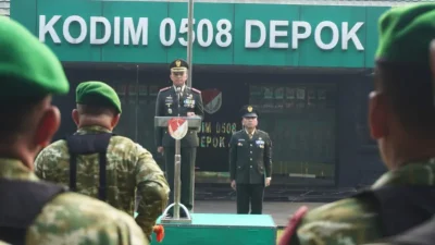 TNI Dituntut Adaptif Hadapi Ancaman Baru, Kodim 0508/Depok Gelar Upacara HUT ke-81
